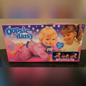 Vintage Oopsie Daisy Crawling Baby Doll - Pink